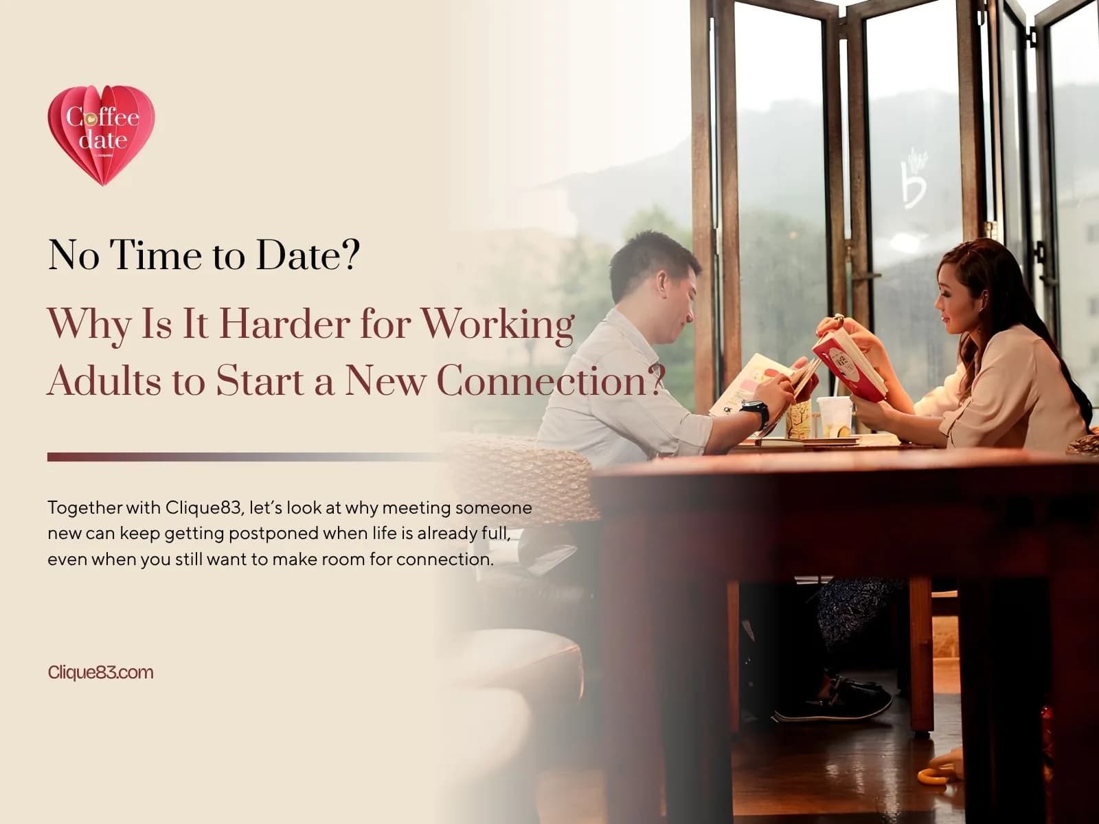 No Time to Date? Why Working Adults Struggle to Make Space for a New Connection