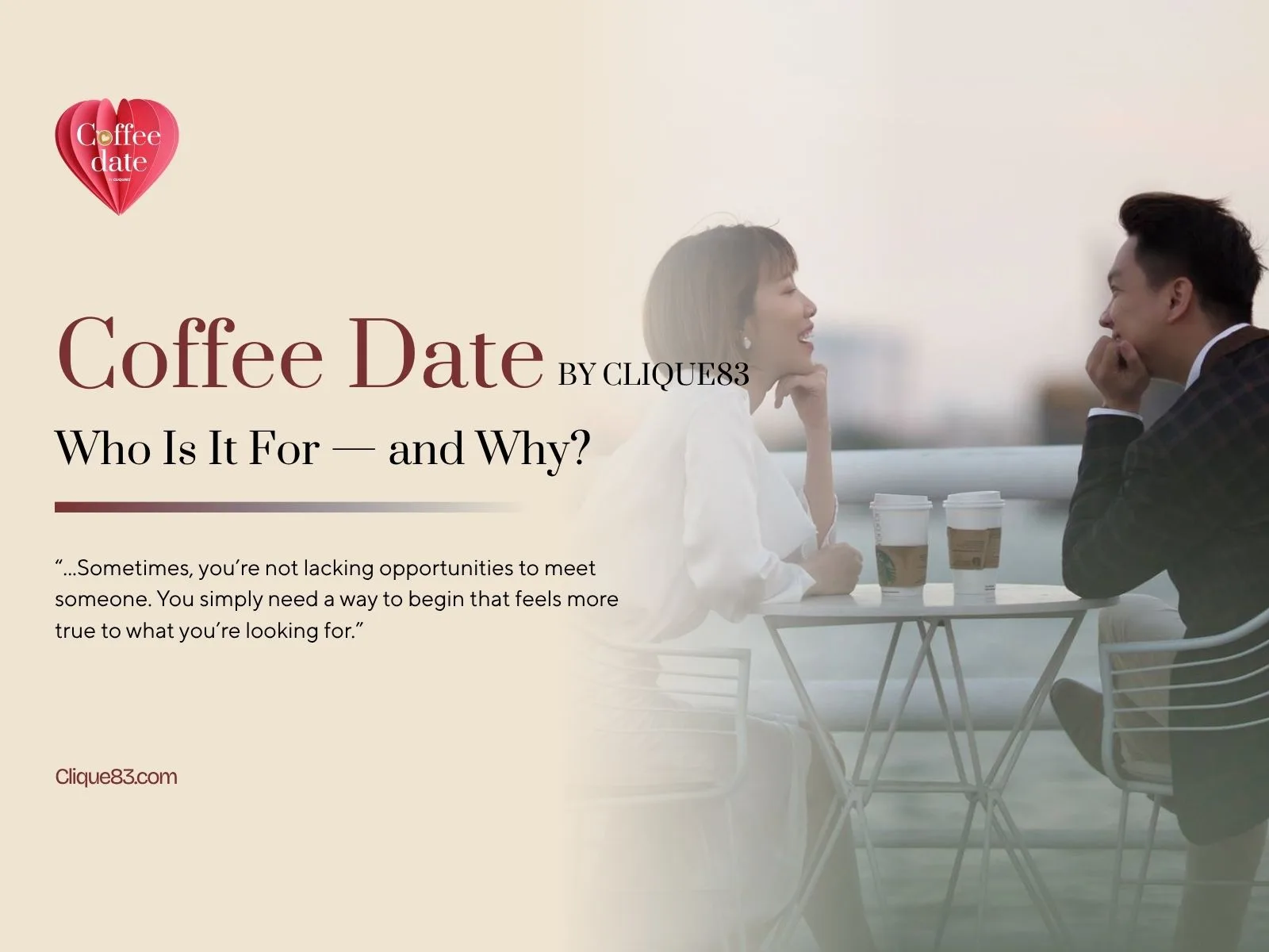 Who Is Coffee Date 1:1 by Clique83 For?