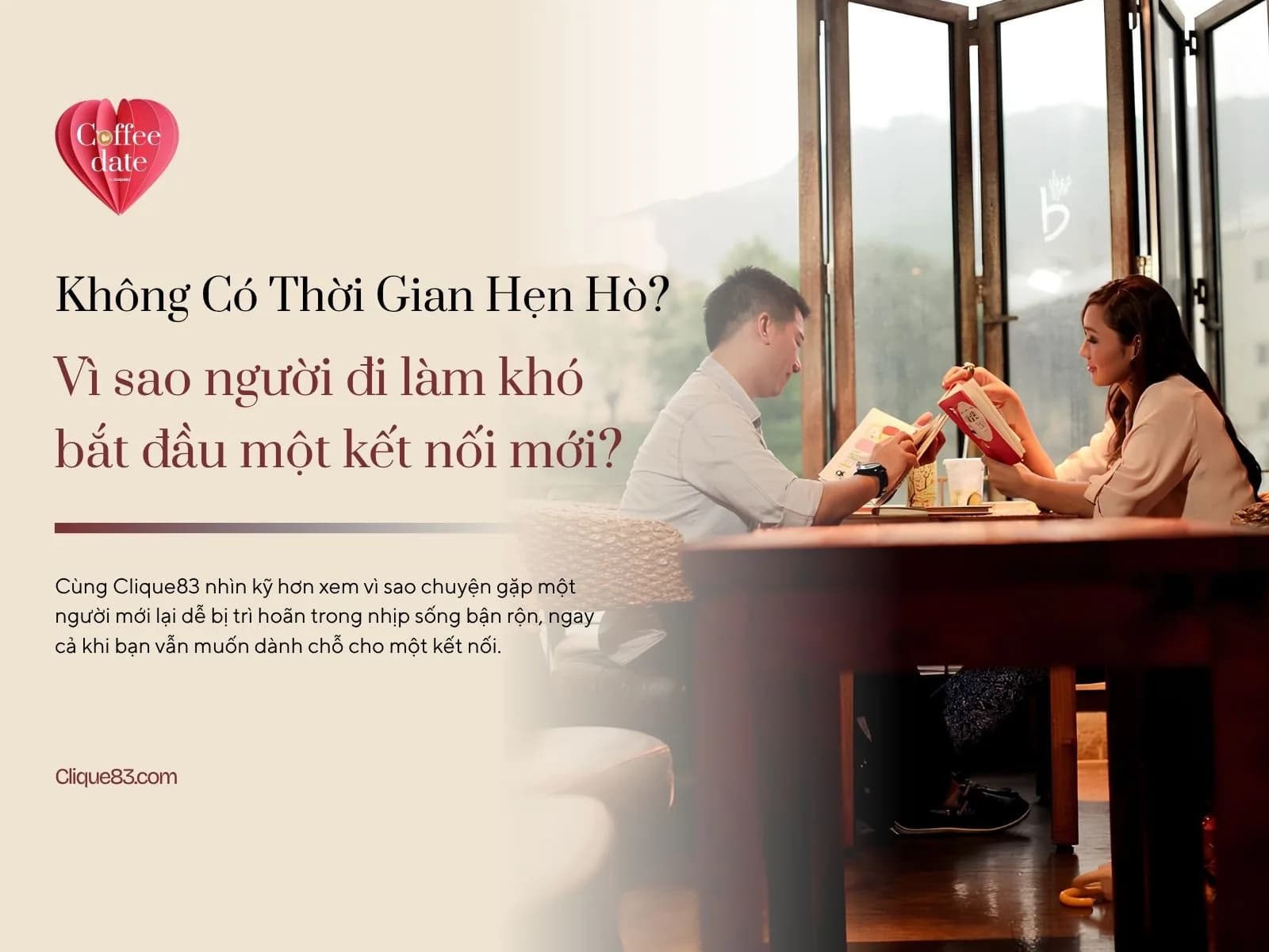 Không có thời gian hẹn hò: Vì sao người đi làm khó bắt đầu một kết nối mới?